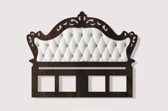 Miniature dollhouse headboard for bed digital download file Product Image 6