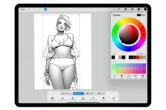 38 Procreate Plus Size Women Stamp Brushes Product Image 3