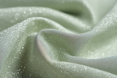 Sparkly green fabric with a textured, glittery surface Product Image 1