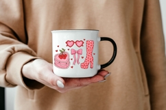 Coquette Valentine Sublimation PNG - Retro Heart Cake &amp; Leop Product Image 6