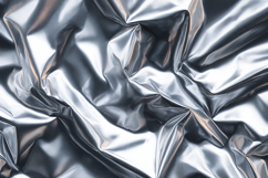 Crumpled silver foil with shiny reflective surface Product Image 1