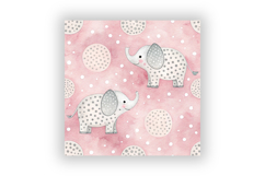 Cute Baby Watercolor Seamless Pattern, Pastel Pattern Product Image 6