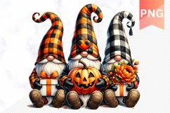 Halloween Gnome And Pumpkin Sublimation - Clipart PNG Bundle Product Image 7
