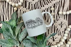 Mothers Day SVG | Happy Mama SVG | Floral Mom SVG Product Image 6