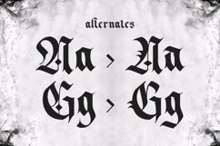 Dark Whisper - Fierce Blackletter Font Product Image 6