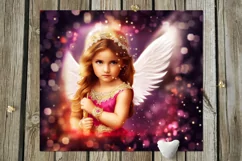 Christian Faith | Angels Skinny tumbler Sublimation designs Product Image 6