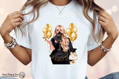 Blonde Graduation Girl PNG That’s a Wrap Glam Design Product Image 1