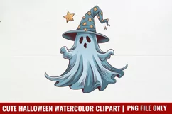 Cute Halloween Watercolor Clipart PNG Product Image 7