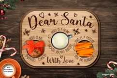 Christmas Santa Tray SVG Bundle | Laser Cut | Glowforge Product Image 6