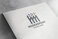 Modern Print Letter M Logo Product Image 1