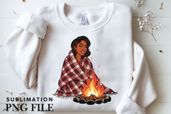 Autumn motivational woman png design for T-shirts Product Image 3