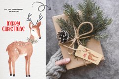 Christmas Deer Watercolor clipart Product Image 8