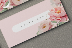 beautiful wedding card invitation set with peonies flower Product Image 6