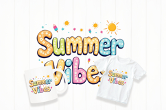 Summer vibes typography png Product Image 1