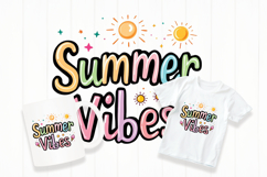 Summer vibes typography png Product Image 1