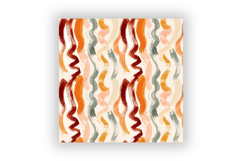 Wavy Hand Drawn Brush Digital Paper, Seamless Watercolor Product Image 6
