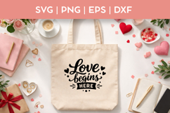 Love Begins Here SVG Bundle | PNG Product Image 2