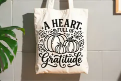 A Heart Full Of Gratitude Svg, Christian Thanksgiving Svg. Product Image 7