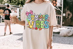 Summer Vibes PNG sublimation |Beach &amp; Summer PNG T-Shirt Product Image 10