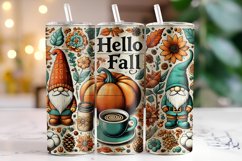 Hello Fall Tumbler Wrap | Sublimation | Tumblers Product Image 1
