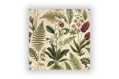 Vintage Botanical Illustration Paper, Seamless Digital Paper Product Image 6