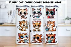 Funny coffee quote Tumbler Wrap designs|PNG, 20 oz. Product Image 7