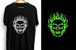Flaming Skull Vector Illustration Product Image 4