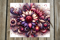 Fairy sunflowers | straight skinny tumbler sublimation Product Image 6