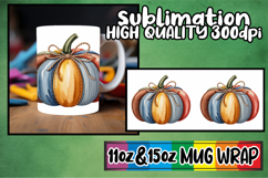 Radiant love 11oz 15oz sublimation wrap, Pumpkin Watercolor Product Image 1