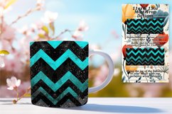 Glitter Stripe Mug 11oz/15oz Wrap with Colorful Art Product Image 1