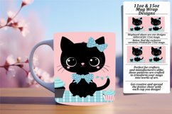 Charming Kitten Mug Wrap Design PNG Product Image 1