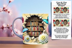 Sassy 15oz Mug Wrap Png Template , Books Product Image 1
