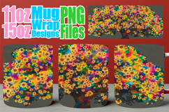 Cheerful thoughts 11oz 15oz sublimation wrap, Spring Tree Product Image 1