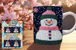 Flawless 11oz Mug Wrap Png Artwork , Snowman Product Image 1
