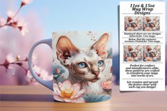Whimsical Cat Mug Sublimation - 11oz &amp; 15oz Product Image 1