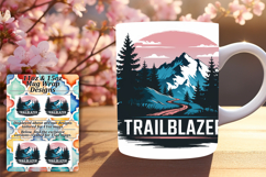 Charming 11oz Mug Wrap Png Artwork , Adventure Product Image 1