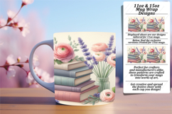 Artful 11oz Mug Wrap Png Artwork , Books Product Image 1