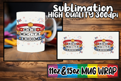 Radiant evenings sublimation print wrap, Patriotic Product Image 1