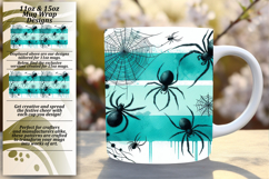 Trendy 15oz Mug Wrap Png Template , Halloween Product Image 1