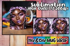 Gentle dreams 11oz 15oz sublimation wrap, Afro Girl Product Image 1
