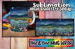 Nature's Beauty Mug Wrap Sublimation for 11oz 15oz Cups Product Image 1