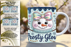 Elegant 15oz Mug Wrap Png Artwork , Holiday Product Image 1