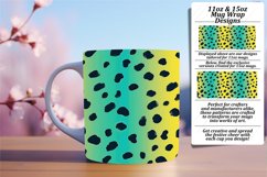 Vibrant Leopard Print Mug Wrap - 11oz 15oz Product Image 1