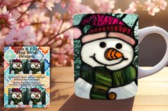 Snowman 3D Wrap for Christmas Tumblers 11oz 15oz Product Image 1