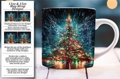 Merry Moments Captured: Glitter Christmas Tree Wrap Product Image 1