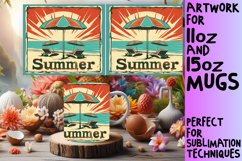 Classic Summer Revival: Sublimation Mug Design Product Image 1
