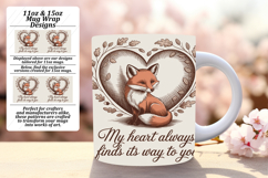 Customized 15oz Mug Wrap Png Design , Valentines Day Product Image 1