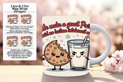 Sophisticated 15oz Mug Wrap Png Design , Kawaii Food Product Image 1