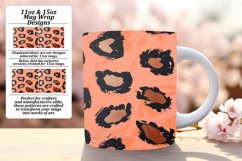 Glittery Leopard Print Mug Wrap - Sublimation Product Image 1