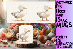 15x Boho Animals Mug Wrap Bundle PNG, Bunny PNG, 11oz 15oz Product Image 4